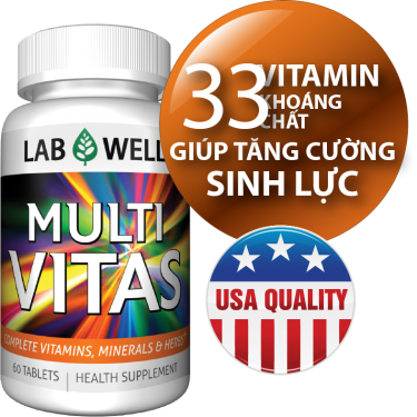Lab Well Multi Vitas bổ sung vitamin và khoáng chất